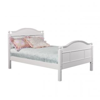Bolton Furniture Emma Full Bed With Tall Headboard And Footboard White Size Full