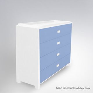 ducduc Campaign 4 Drawer Changer Camp4DC AC Finish Light Blue