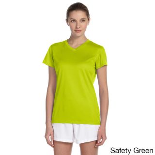 New Balance New Balance Womens Endurance Athletic V neck T shirt Green Size L (12  14)