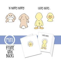 Art Impressions Front n backs Cling Rubber Stamp 7 X4   Bunny   Duck