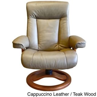 Fjord Scansit Leather Recliner And Ottoman