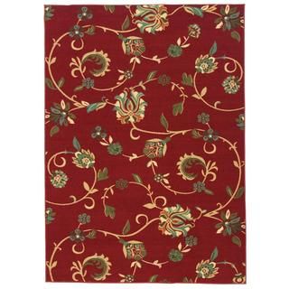 Oriental Swirls Red Area Rug (2 X 33)