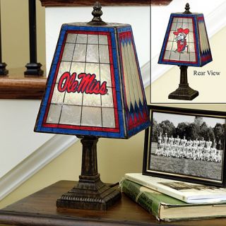 Mississippi Rebels NCAA Art Glass Table Lamp