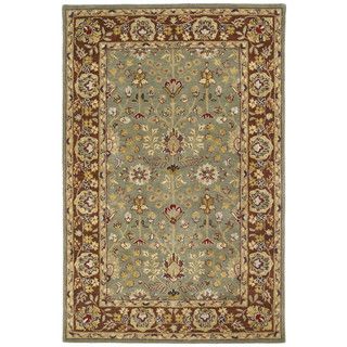 Anabelle Olive Green Hand tufted Wool Area Rug (8 X 10)