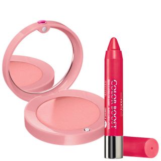 Bourjois Duo Cream Blush Rose Tender & Lip Boost Red Sunrise      Health & Beauty