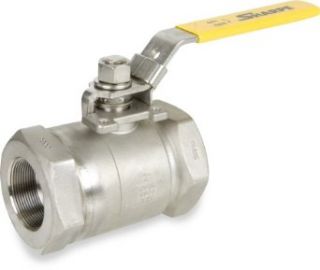 Sharpe Valves 50F767 Series Stainless Steel 316 Ball Valve with Stainless Steel 17 4PH Stem, Two Piece, Inline, Lockable Lever Handle, NPT Female Industrial Ball Valves