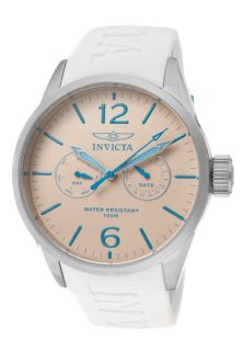 Invicta 11759  Watches,I Force Tan Dial White Polyurethane, Casual Invicta Quartz Watches