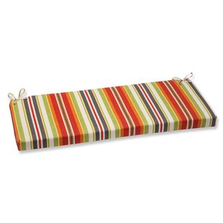 Pillow Perfect Roxen Stripe Citrus Outdoor Bench Cushion