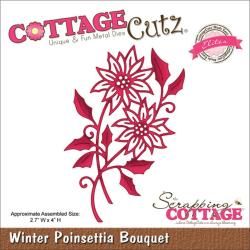 Cottagecutz Elites Die 2.7 X4   Winter Poinsettia Bouquet
