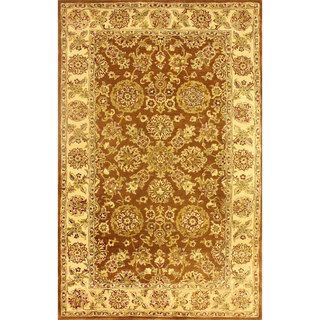 Nuloom Handmade Traditional Persian Brown Wool Rug (5 X 8)