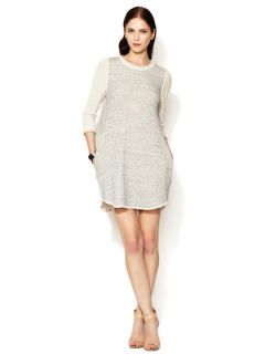 3/4 Sleeve Contrast Sweatshirt Dress by 3.1 Phillip Lim