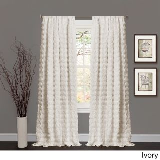 Lush Decor Emma Rosette 84 Inch Curtain Panel