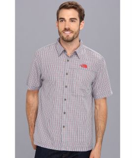 The North Face S/S Paramount Plaid Woven Mens Short Sleeve Button Up (Black)