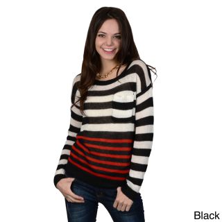 Hailey Jeans Co. Juniors Long sleeve Striped Sweater