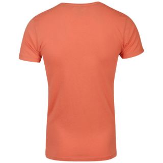 Jack & Jones Mens Gradient Neon T Shirt   Coral      Clothing