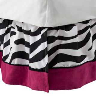 Sweet Jojo Designs Pink Zebra Toddler Bed Skirt