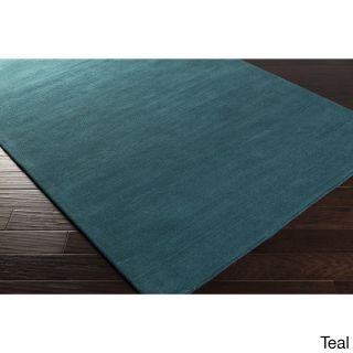 Surya Carpet, Inc. Hand loomed Owens Casual Solid Area Rug (8 X 11) Blue Size 8 x 11