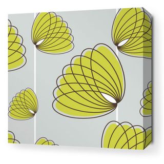 Inhabit Aequorea Lotus Graphic Art on Canvas in Silver and Grass LOTSLGRSW Si