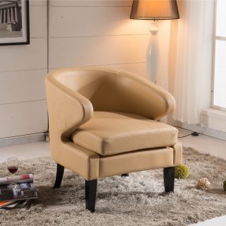 Arbonni Modern Light Brown Accent Chair