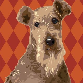 Naked Decor Pooch Décor Fox Terrier Wire Portrait Graphic Art on Canvas fox t