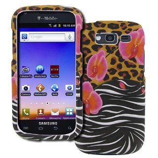 Pink Orange Black White Zebra Flower Hard Case Cover for Samsung Galaxy S Blaze 4G SGH T769 Cell Phones & Accessories