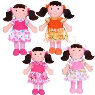 BB Toymaker 8365D Rag Doll with Piggy Tails Plush Toy   Pack of 4 Toys & Games