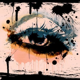 Salty & Sweet Abstract Eye Graphic Art on Canvas SS003 Size 12 H x 12 W 