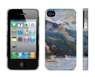 Iphone 4 / 4s Case Lake Traunsee with the Schlafende Griechin Mountain, Richard Gerstl, 1907 Cell Phone Cover Cell Phones & Accessories
