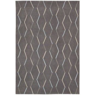 Hand tufted Contours Charcoal Area Rug (5 X 76)