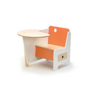 Offi Mini Drawer 21 Wood Desk CKT4R Color Orange