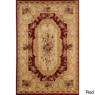Sorrento Aubusson Cream And Multicolored Traditional Floral Rug (53 X 710)