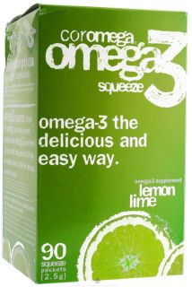 Coromega   Omega 3 Squeeze Lemon Lime   90 Packet(s)