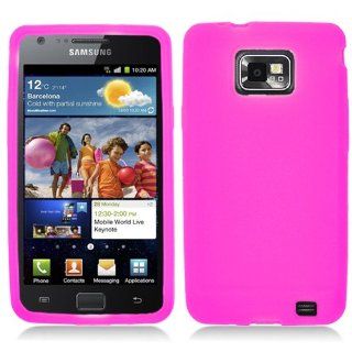 Samsung I777 I9100 Attain, Galaxy S 2 Soft Skin Case Hot Pink Skin AT&T Cell Phones & Accessories