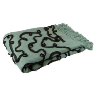 Pur Modern Elwood Embellished Throw CTEMB 101 Color Light Aqua