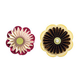 Sizzix Sizzlits Accordion Fold Flowers Die Set By Scrappy Cat (3 Pack)