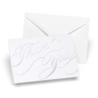 Hortense B. Hewitt Silver Unending Gradtitude Thank You Cards