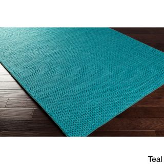 Surya Carpet, Inc Hand Woven Hale Contemporary Solid Braided New Zealand Wool Area Rug (8 X 10) Blue Size 8 x 10