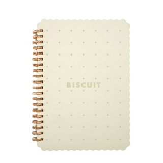 Molla Space, Inc. Biscuit Notebook SS001 BW / SS001 WH Color White