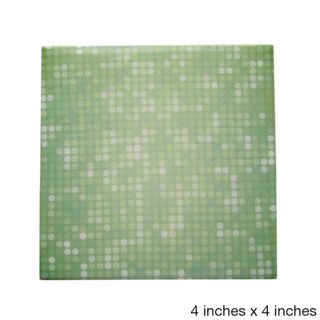 Multiple Green Dots Pattern Ceramic Wall Tiles (pack Of 20) (samples Available)