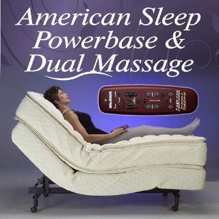 American Sleep Power Base & Dual Massage   Twin XL   Memory Foam Mattresses