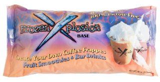 Frozen Xplosion Frappe & Smoothie Base, Lactose And Trans Fat Free, 48 Ounce Bags (Pack of 12)  Instant Breakfast Drinks  Grocery & Gourmet Food
