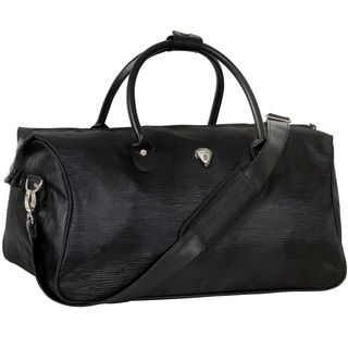 Calpak Hampton Black Grain 20 inch Duffel