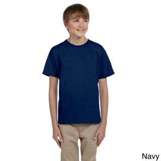 Gildan Gildan Youth Ultra Cotton 6 ounce T shirt Navy Size L (14 16)