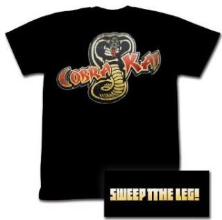 Karate Kid T shirt   Movie Cobra Kai/Sweep the Leg Tee Shirt Clothing