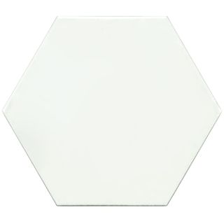 Somertile Hextile Matte White Porcelain Floor And Wall Tile (set Of 14)