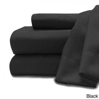 Baltic Linen Soft   Cozy Easy Care Sheet Set Black Size Twin