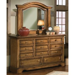Rockford International Rustic Escape 8 drawer Dresser And Optional Mirror Brown Size 8 drawer