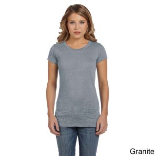 Bella Bella Womens Bernadette Burnout Crew Neck T shirt Grey Size XXL (18)