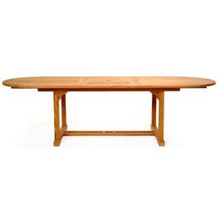 96 inch Grade A Teak Oval Dining Table