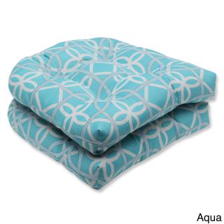 Pillow Perfect Keene Wicker Outdoor Seat Cushions (set Of 2)